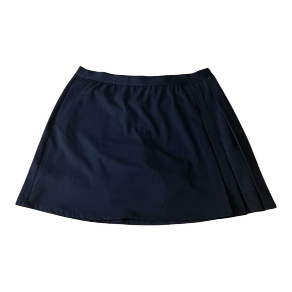 Lady Hagen Women Golf Tennis Pleated Skort/Skirt Size L Navy Blue Pockets